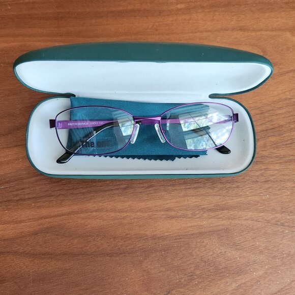 "The One" Glasses Frames Purple purchased in France NEW - Picture 7 of 10